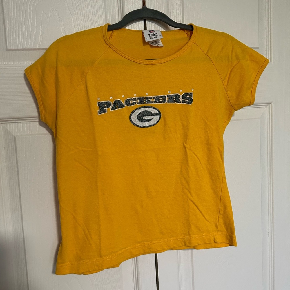 NFL Green Bay Packers Glitter Shirt - M - EUC